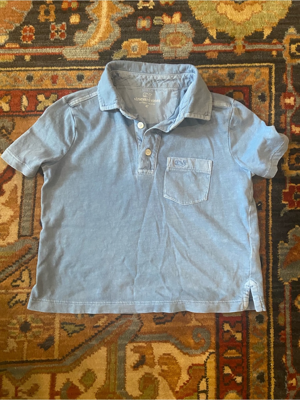 Vineyard Vines Light/Faded Blue Short Sleeve Polo
